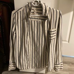 J crew womens size zero button up